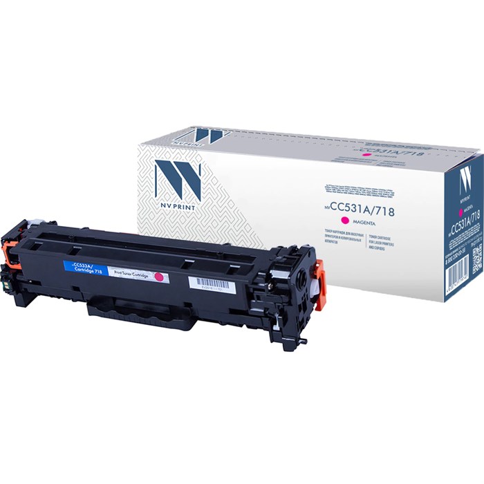 Картридж лазерный NV PRINT (NV-718M) для CANON LBP7200Cdn/MF8330Cdn/8350Cdn, пурпурный, ресурс 2900 стр., NV-CC533A/718M 362348