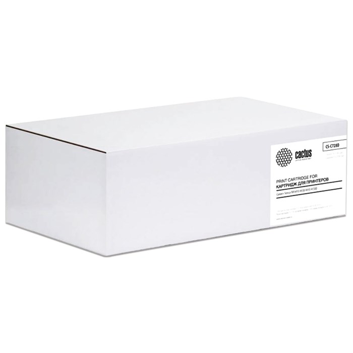 Картридж лазерный CACTUS (CS-C728D) для CANON MF4410/4430/4450/4550dn, комплект 2 шт., ресурс 2х2100 стр. 362711