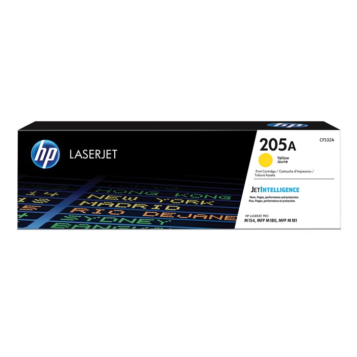 Картридж лазерный HP (CF532A) LaserJet Pro M180/M181, №205A, желтый, оригинальный, ресурс 900 страниц 362928