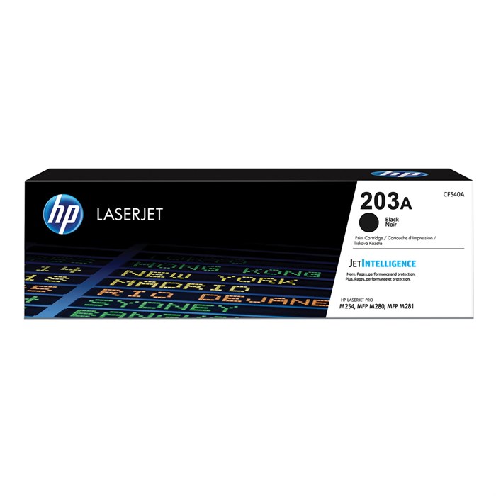 Картридж лазерный HP (CF540A) LaserJet Pro M254/M280/M281, №203A, черный, оригинальный, ресурс 1400 страниц 362930