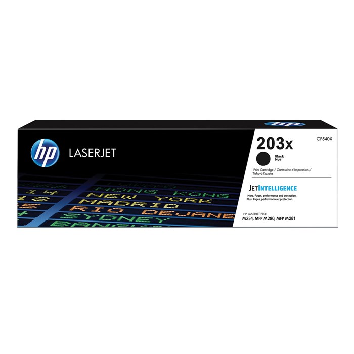 Картридж лазерный HP (CF540X) LaserJet Pro M254/M280/M281, №203X, черный, оригинальный, ресурс 3200 страниц 362934