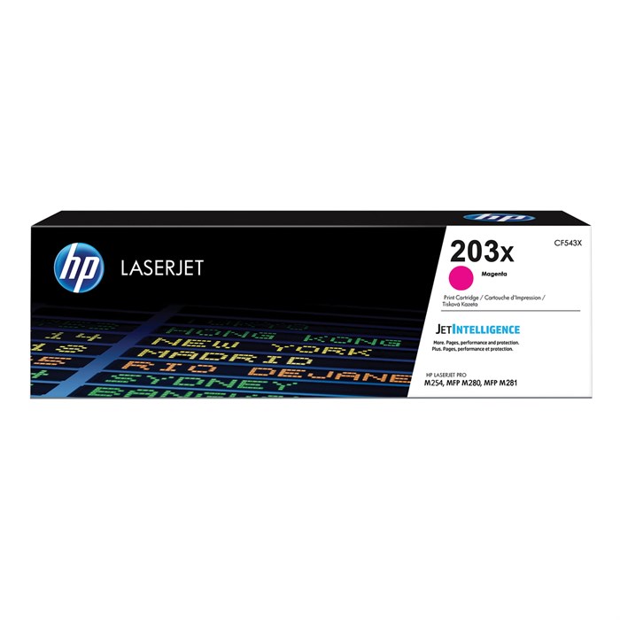 Картридж лазерный HP (CF543X) LaserJet Pro M254/M280/M281, №203X, пурпурный, ресурс 2500 стр., оригинальный 362937
