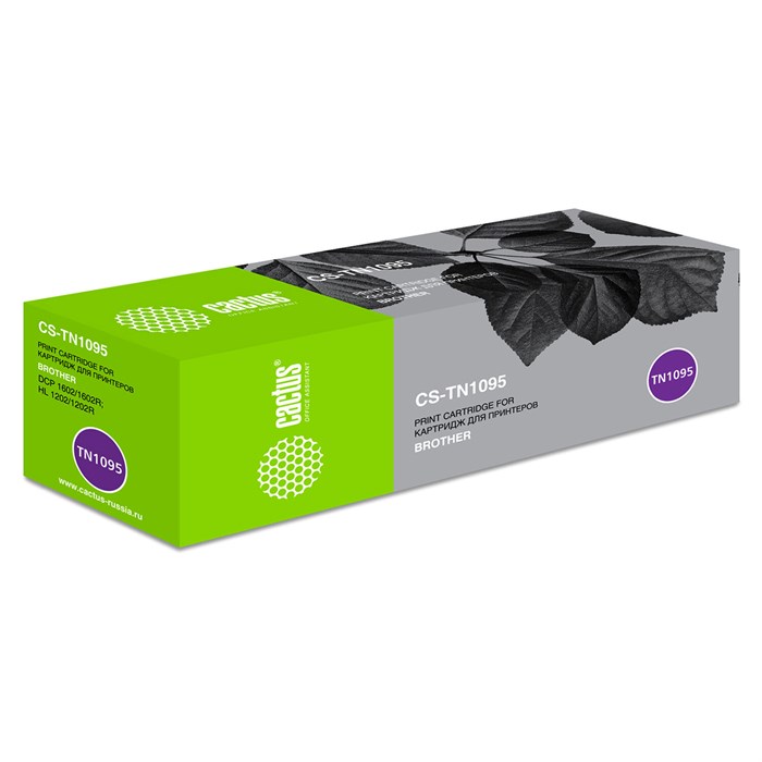 Картридж лазерный CACTUS (CS-TN1095) для BROTHER DCP-1602/1602R/HL-1202/1202R, ресурс 1500 стр. 362965
