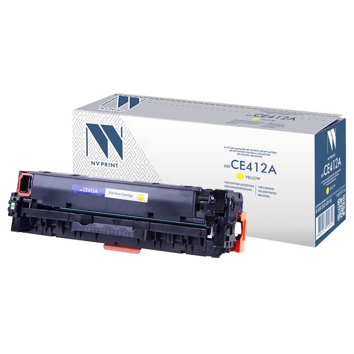Картридж лазерный NV PRINT (NV-CE412A) для HP LJ M351a/375nw/451dn/475dn, желтый, ресурс 2600 страниц 363290