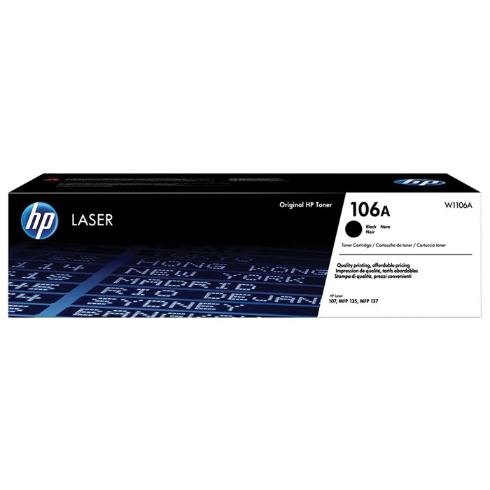 Картридж лазерный HP (W1106A) Laser 135a/135w/137fnw, №106A, оригинальный, ресурс 1000 страниц 363295
