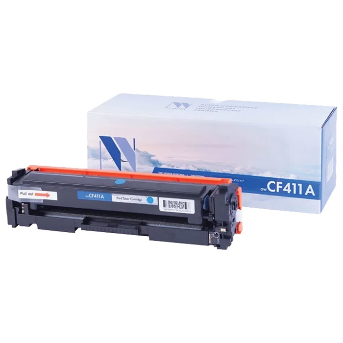 Картридж лазерный NV PRINT (NV-CF411A) для HP M377dw/M452nw/M477fdn/M477fdw, голубой, ресурс 2300 страниц 363420