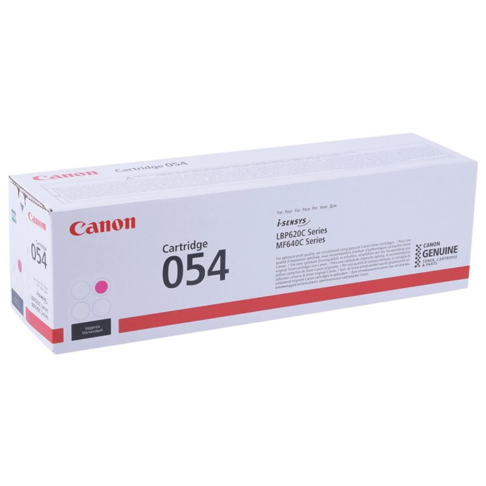 Картридж лазерный CANON (054M) для i-SENSYS LBP621Cw/MF641Cw/645Cx, пурпурный, ресурс 1200 страниц, оригинальный, 3022C002 363487