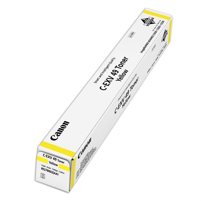 Тонер CANON (C-EXV49Y) для Canon IR C3320/C3320i/C3325i/C3330i/C3500, желтый, ресурс 19000 страниц, 8527B002 363507