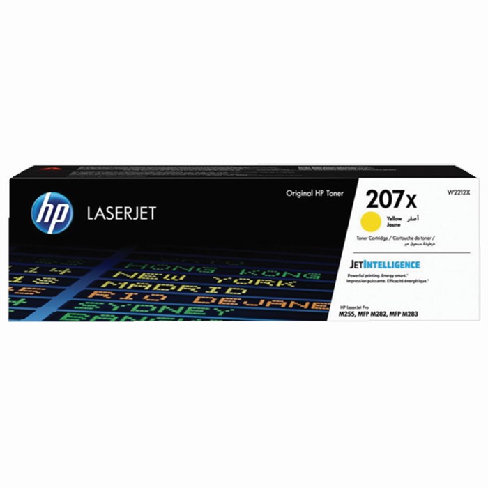Картридж лазерный HP (W2212X) Color LJ M282/M283/M255, №207X, желтый, оригинальный, ресурс 2450 страниц 363550