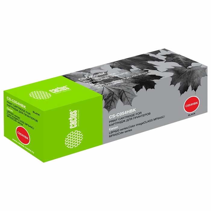 Картридж лазерный CACTUS (CS-C054HBK) для Canon LBP 621/623, MF 641/643/645, черный, ресурс 3100 страниц 363773