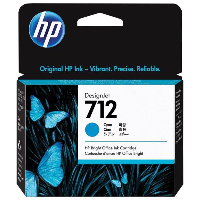 Картридж струйный для плоттера HP (3ED67A) DesignJet T230/T250/T630/T650, №712, голубой, оригинальный 363909