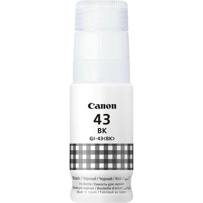 Чернила CANON (GI-43BK) для СНПЧ Pixma G540 / G640, черные, 3700 стр., оригинальные, 4698C001 364290