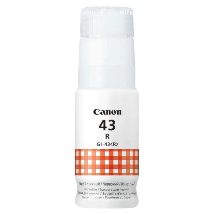 Чернила CANON (GI-43R) для СНПЧ Pixma G540 / G640, красные, 8000 стр., оригинальные, 4716C001 364295