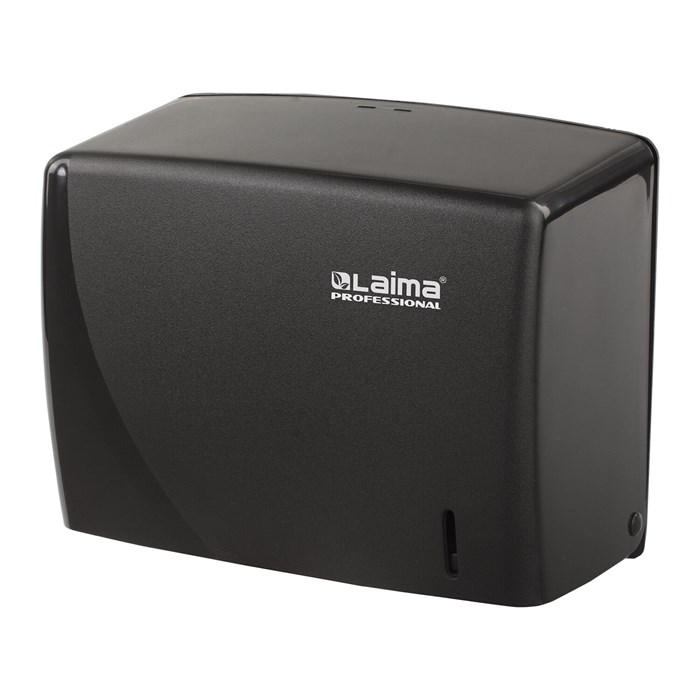 Диспенсер для полотенец LAIMA PROFESSIONAL ORIGINAL (Система H3), V-сложения, черный, ABS, 605762 605762