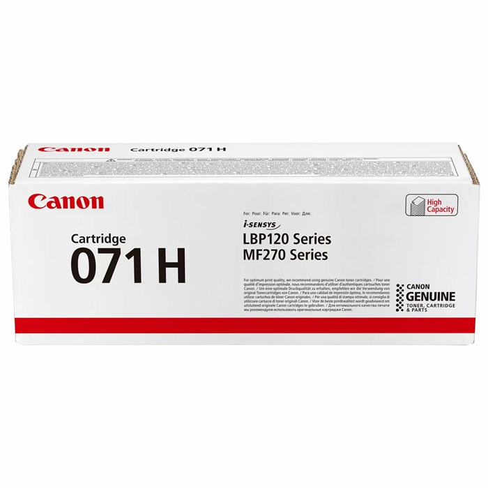 Картридж лазерный CANON (071H) для i-SENSYS MF275dw/MF272dw/LBP122dw, ресурс 2500 стр, 5646C002 364550