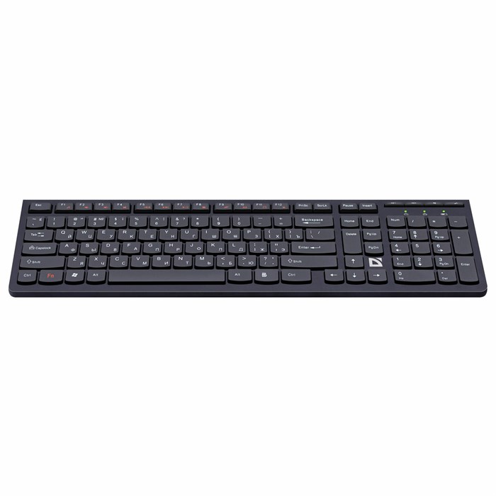 Клавиатура беспроводная DEFENDER UltraMate SM-535 RU, USB, 108 клавиш, 2,4 Ghz, черная, 45535 514039