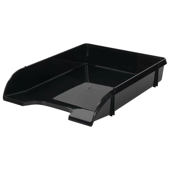 Лoтoк горизонтальный для бумаг BRAUBERG "Classic", 330х240х62 мм, черный, 237285 237285