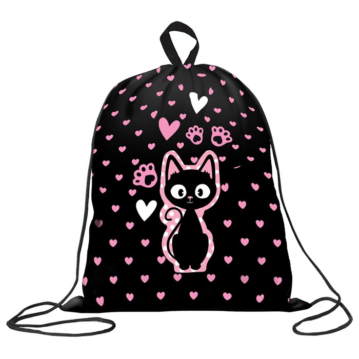 Мешок для обуви BRAUBERG KIDS, с петлей, 42х34 см, "Amazed cat", 271629 271629