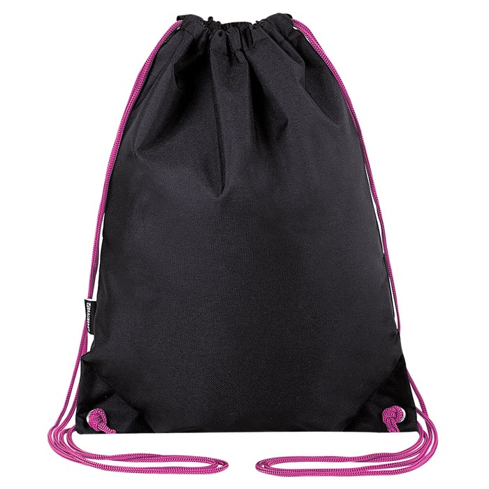 Мешок для обуви BRAUBERG плотный, карман на молнии, подкладка, 43х33 см, НЕОН Pink, 272428 272428