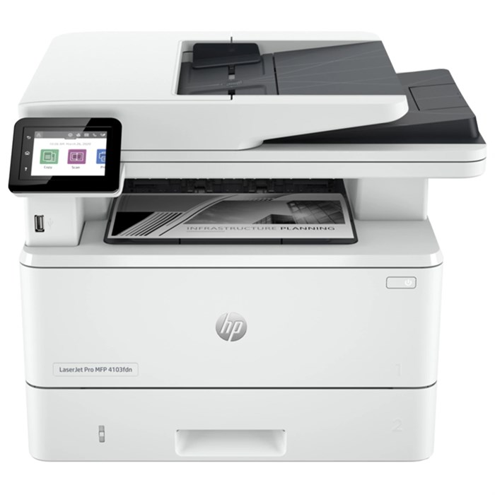 МФУ лазерное HP LaserJet Pro 4103fdn "4 в 1" А4, 40 стр./мин., 80000 стр./мес, ДУПЛЕКС, ДАПД, сетевая карта, 2Z628A 354950
