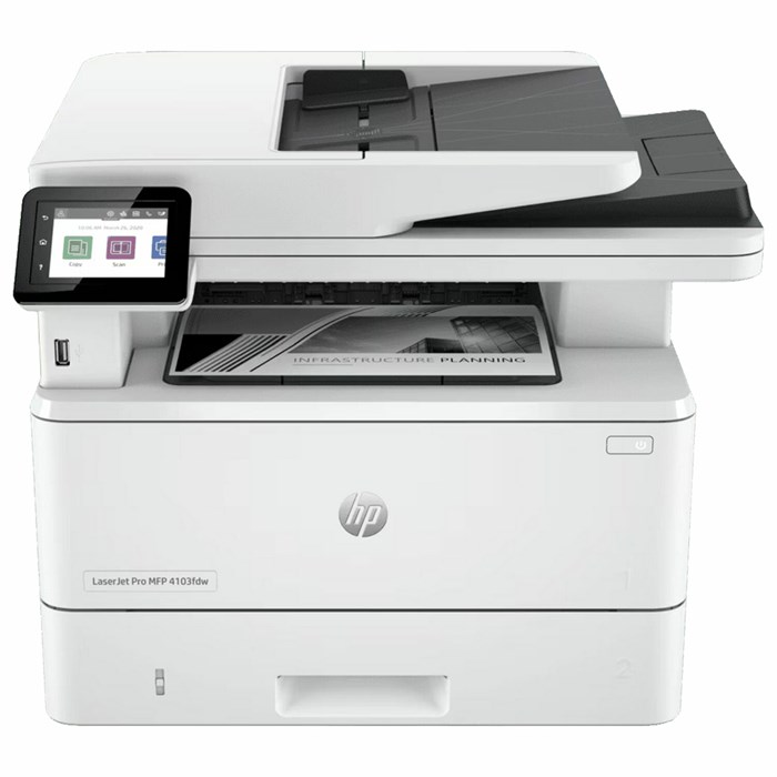 МФУ лазерное HP LaserJet Pro 4103fdw "4 в 1" А4, 40 стр./мин., 80000 стр./мес ДУПЛЕКС, ДАПД, Wi-Fi, сетевая карта, 2Z629A 354951
