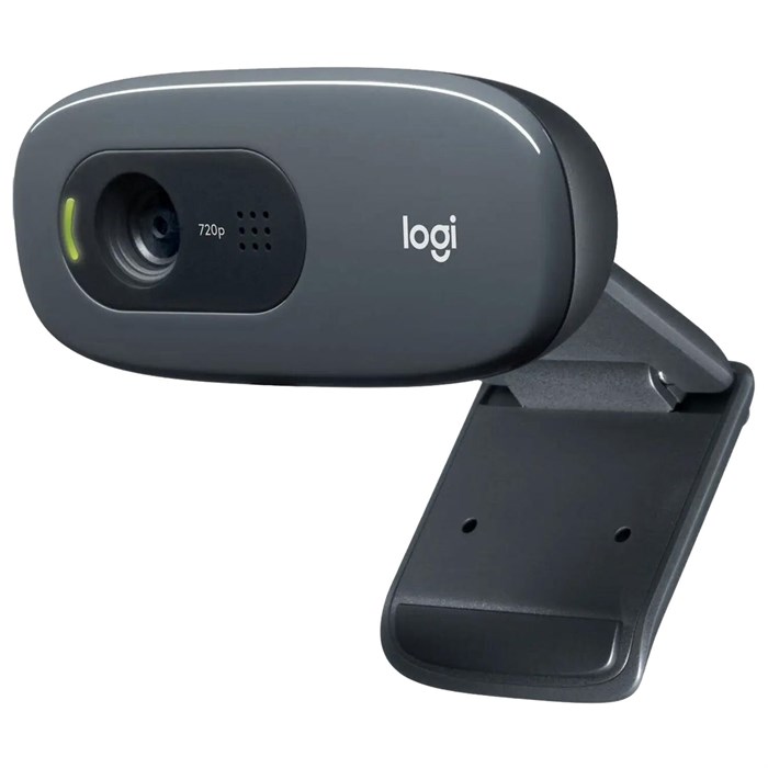 Веб-камера LOGITECH C270, 1/3 Мп, микрофон, USB 2.0, регулируемый крепеж, черная 350834