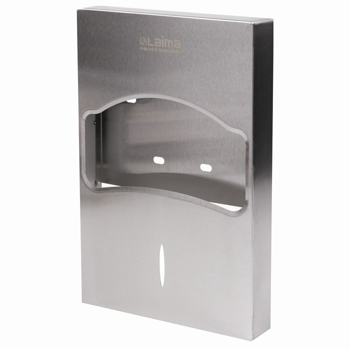 Диспенсер для покрытий на унитаз LAIMA PROFESSIONAL INOX, 1/4 сложения, нержавеющая сталь, матовый, 605704 605704