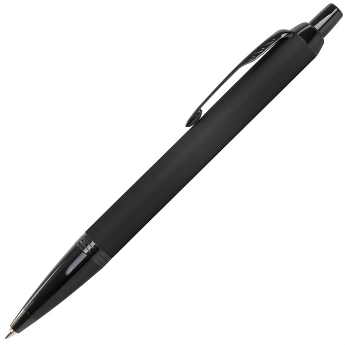 Ручка шариковая PARKER "IM Achromatic Black BT", черный матовый, нержавеющая сталь, синяя, 2127618 143769