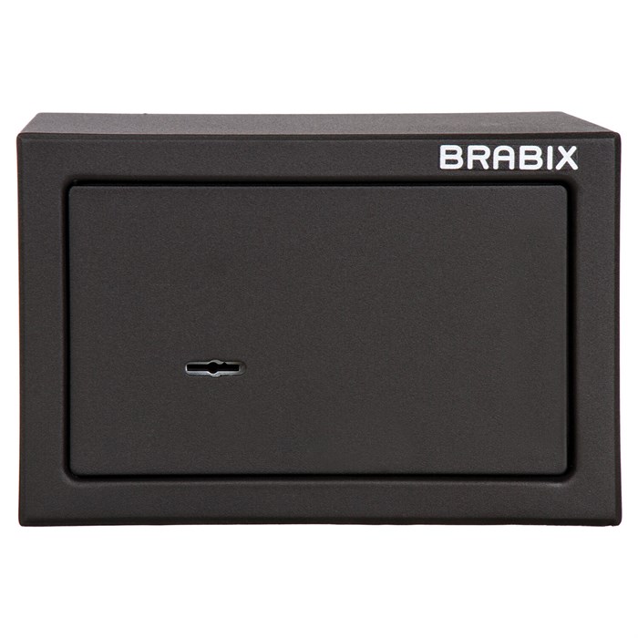 Сейф мебельный BRABIX "SF-170KL", 170х260х230 мм, ключевой замок, черный, 291142, S103BR210514 291142