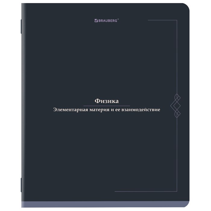 Тетрадь предметная VINTAGE 48 л., SoftTouch, ФИЗИКА, клетка, подсказ, BRAUBERG, 405158 405158