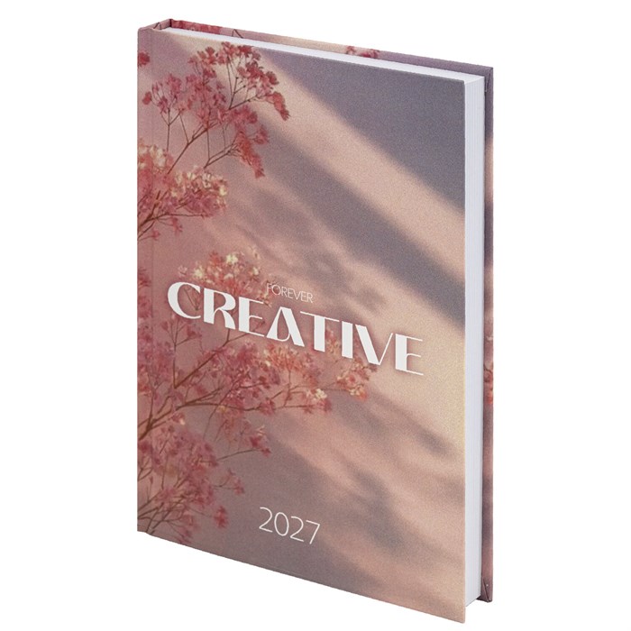 Ежедневник датированный 2027 145х215 мм, А5, STAFF, ламинированная обложка, "Creative", 117802 117802