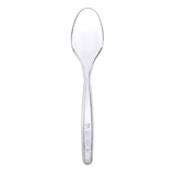 Ложки одноразовые столовые OfficeClean, набор 48шт., ПС, прозрачные, 18см O306572