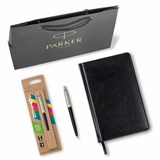 {{productViewItem.photos[photoViewList.activeNavIndex].Alt || productViewItem.photos[photoViewList.activeNavIndex].Description || 'Ручка шариковая PARKER &quot;Jotter Plastic CT&quot;, корпус черный, ежедневник А5 черный, белый срез, пакет, 880895'}}