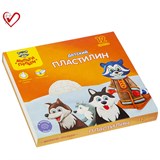 Пластилин Мульти-Пульти "Енот на Аляске", 12 цветов, 180г, со стеком, картон 236489