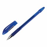 Ручка шариковая масляная с грипом STAFF Manager OBP-10, СИНЯЯ, узел 0,7 мм, линия письма 0,35 мм, 143743 143743
