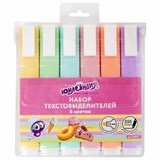 Набор текстовыделителей ЮНЛАНДИЯ 6 шт., АССОРТИ, "COLORSTAR PASTEL", линия 1-4 мм, 151717 151717