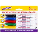 Маркеры стираемые для белой доски НАБОР 5 ЦВЕТОВ, ЮНЛАНДИЯ COLORWAY, 3 мм, 152099 152099