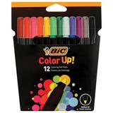 Фломастеры BIC "Intensity", 12 ЦВЕТОВ, вентилируемый колпачок, европодвес, 978004 152164