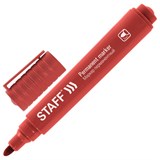 Маркер перманентный STAFF "Basic Budget PM-125", КРАСНЫЙ, круглый наконечник 3 мм, 152176 152176
