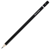 Карандаш чернографитный BRAUBERG, 1 шт., Touch line, Н, корпус черный, заточенный, 180625 180625