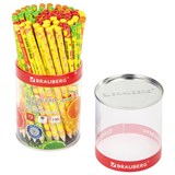 Карандаш чернографитный BRAUBERG FRESH ZONE, 1 шт., HB, корпус ассорти, 181759 181759