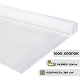 Холст в рулоне BRAUBERG ART DEBUT, 1,5x3 м, 280 г/м2, грунтованный, 100% хлопок, мелкое зерно, 191638 191638