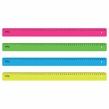 Линейка пластиковая 50 см, "Neon", непрозрачная, неоновая, ассорти, ЛН-31443 210492