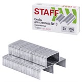 Скобы д/степлера №10 1000шт. STAFF "Basic" РОССИЯ, 224797 224797