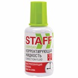 Корректирующая жидкость STAFF EVERYDAY быстросохнущая, 20 мл, с кисточкой, 228625 228625