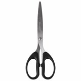 Ножницы BRAUBERG Classic, 185 мм, чёрные, классической формы, 2-х сторонняя заточка, 230934 230934