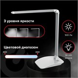 Настольная лампа-светильник SONNEN PH-3607, на подставке, LED, 9 Вт, металлический корпус, серый, 236686 236686