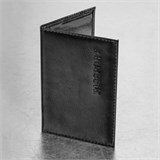 Обложка для паспорта экокожа, мягкая вставка изолон, "PASSPORT", черная, STAFF Profit, 237183 237183