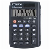 Калькулятор карманный STAFF STF-883 (95х62 мм), 8 разрядов, двойное питание, 250196 250196