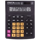 Калькулятор настольный STAFF PLUS STF-333-BKRG (200x154 мм) 12 разрядов, ЧЕРНО-ОРАНЖЕВЫЙ, 250460 250460